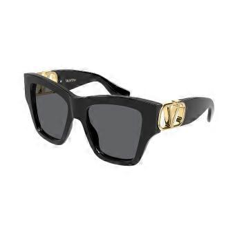Valentino VG0052S 001 Full Rim Black Women Butterfly Sunglasses UV3 Original