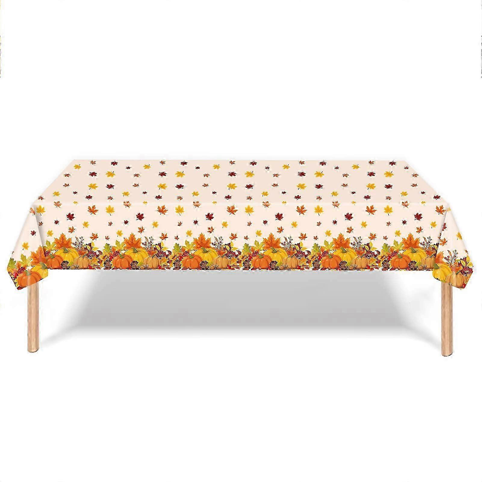 3-Pack Waterproof Autumn Tablecloth