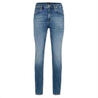 Boss Mens Leather Patch Jeans