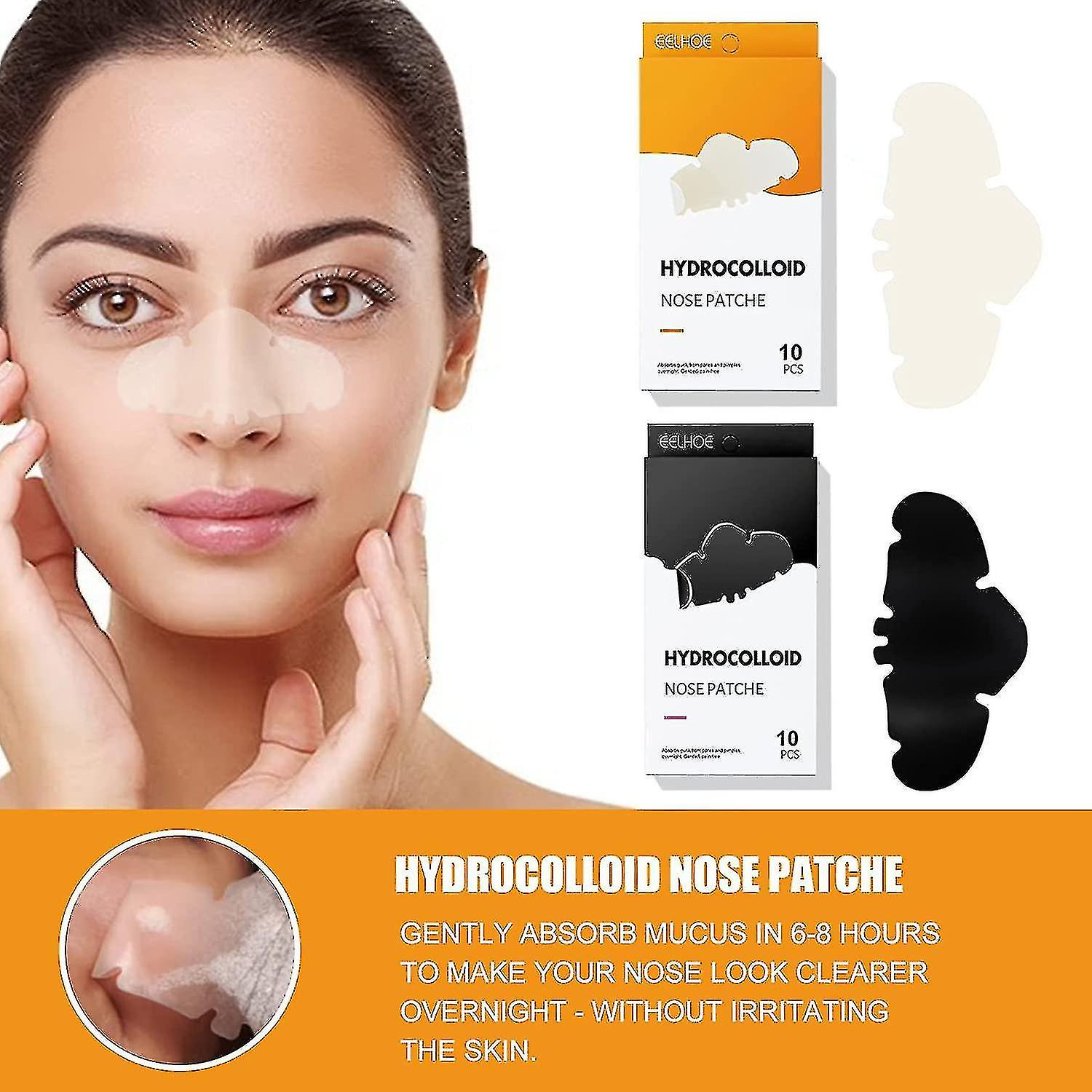 10-40pcs Deep Cleansing Pore Strips Xl Hydrocolloid Patches For Nose Pores Dermatologist-approved Overnight