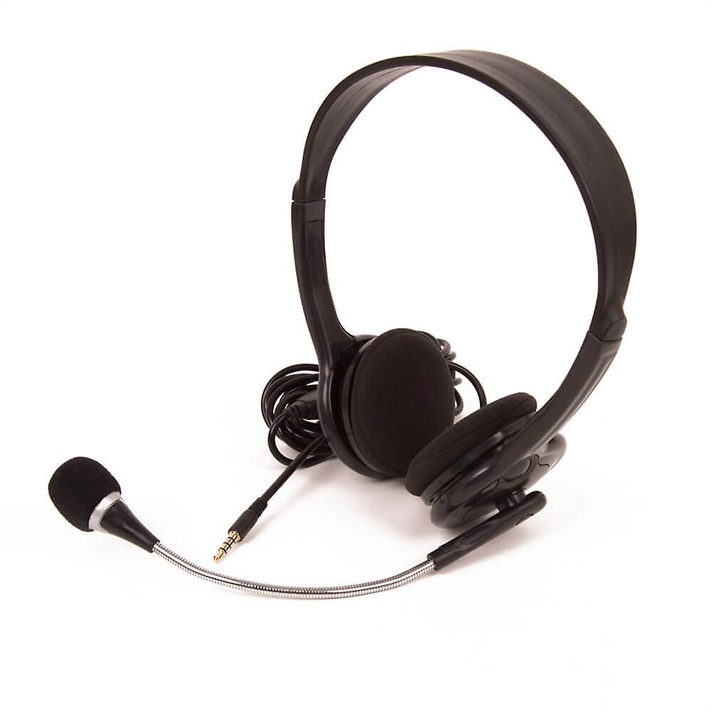Mconnected Multimedia With Mic Single Plug Headset Black Fully Adjustable Band