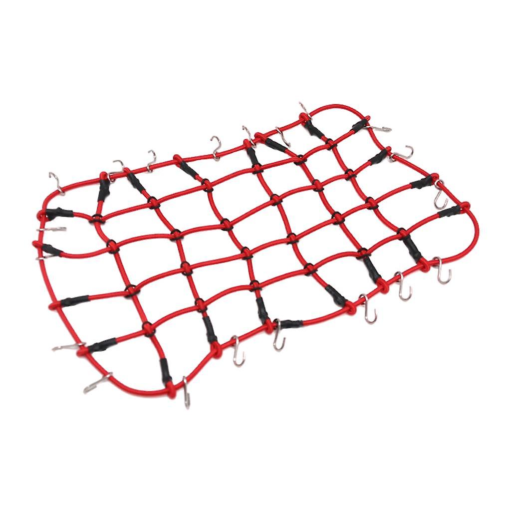 Roof Rack Cargo Elastic Luggage Net & Hook For 1:10 Axial Scx10 D90 Yellow