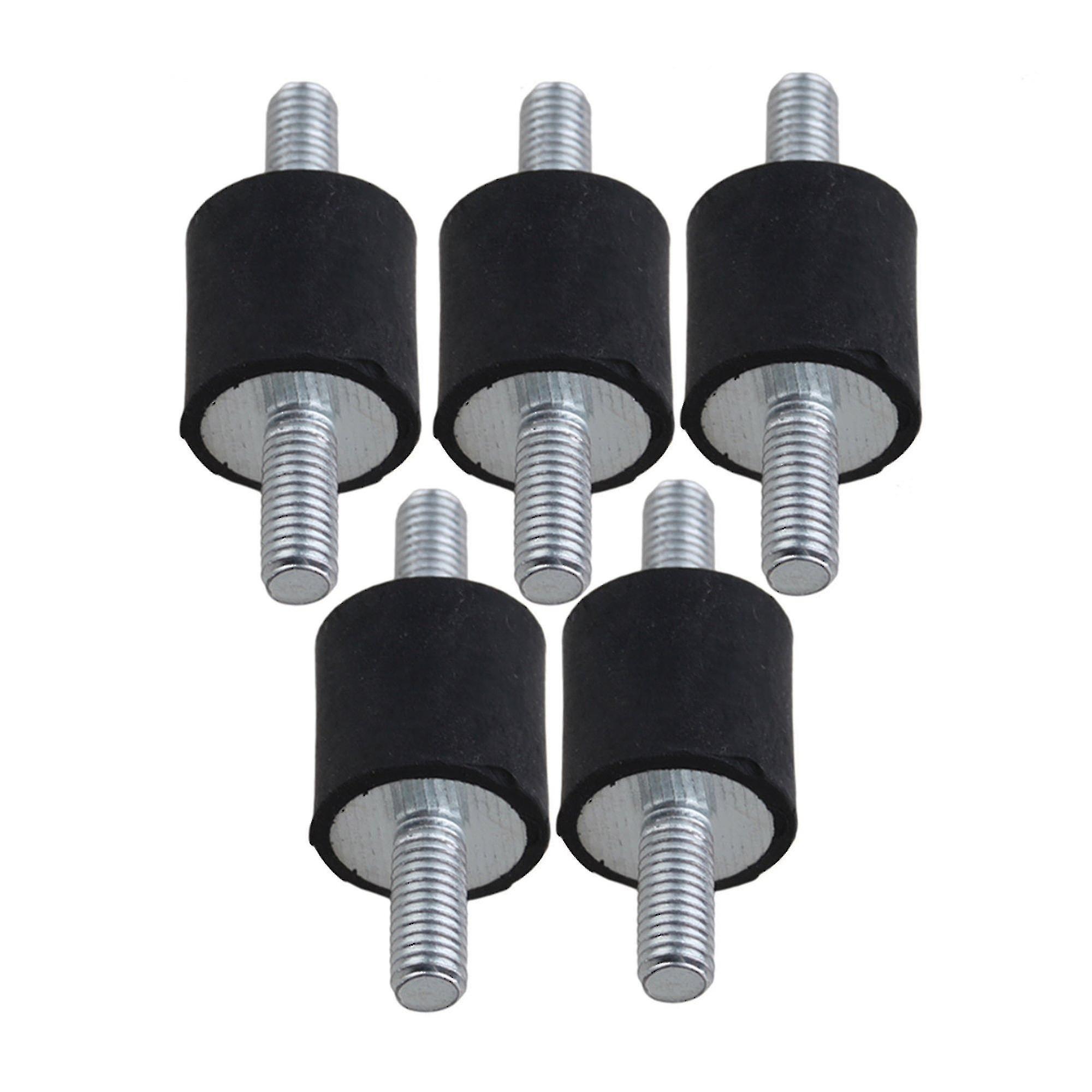 5pcs M5橡胶双端螺丝防振安装静音块用于泵