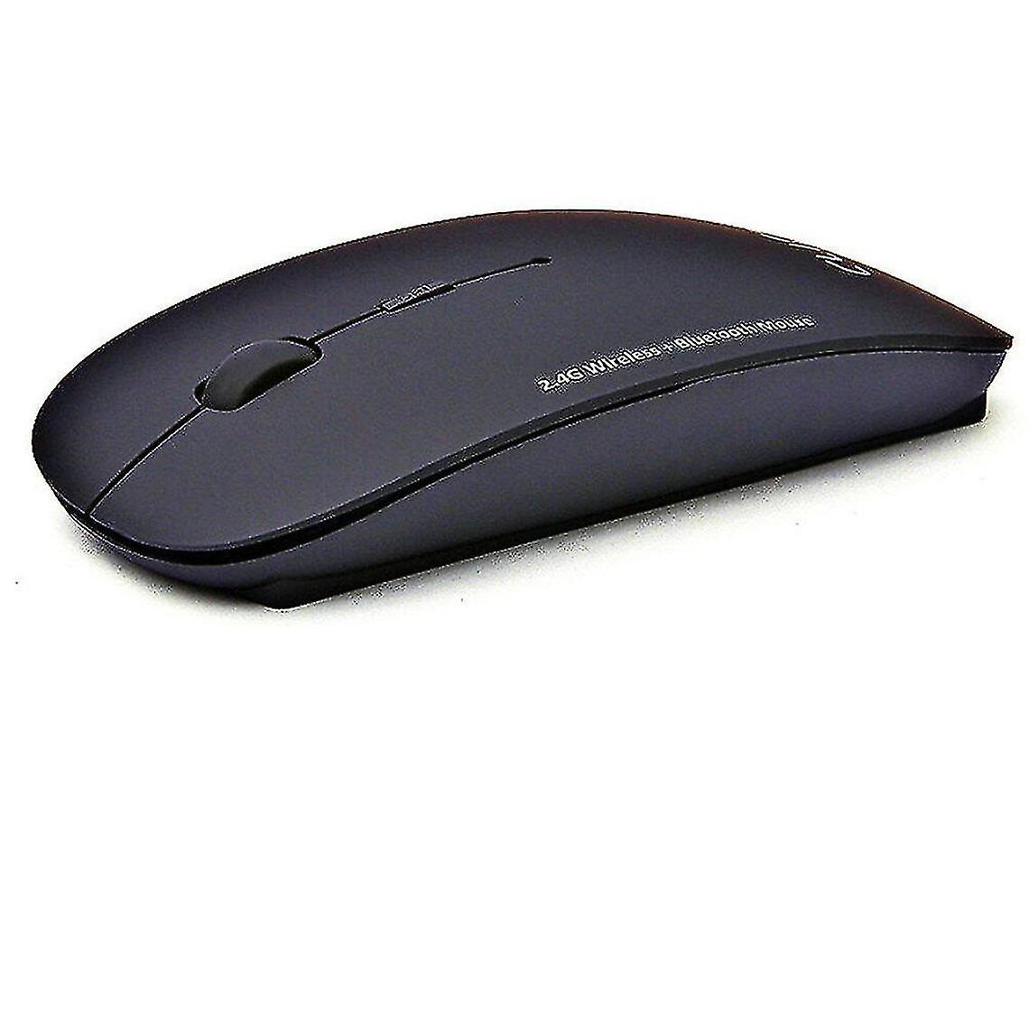 3 Mode 2.4ghz Wireless + Bluetooth 2 In 1 Wireless Mouse 1600 Dpi Ultra-thin Ergonomic Portable