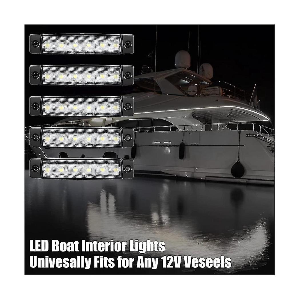 12pcs Marine Boat LED Cabin Deck Courtesy Light Stern Transom - Foto 11