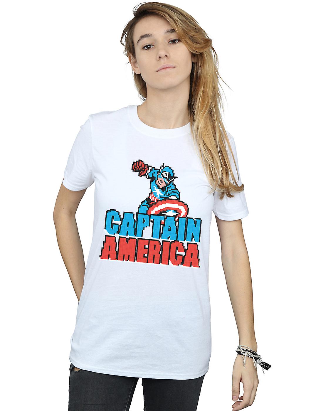 Capitán América Camiseta Marvel De Mujer Marvel Mujer Capitán