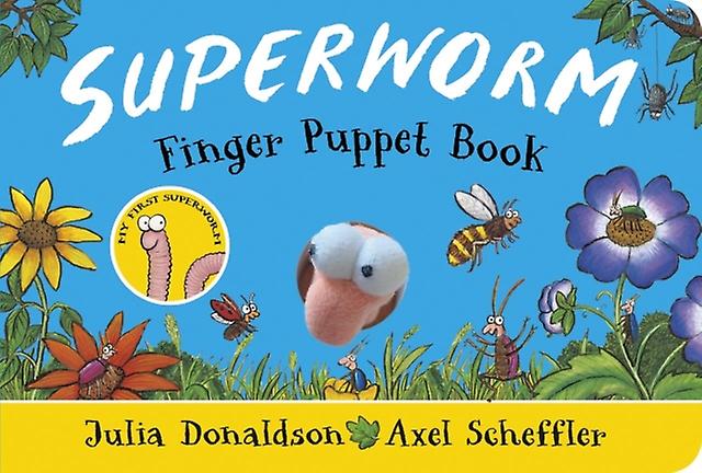Superworm Finger Puppet Book The Wriggliest Squiggliest Superhero Ever by Julia Donaldson Paperback Book