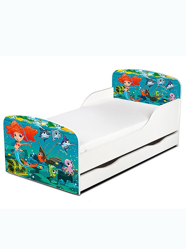 PriceRightHome Mermaid Toddler seng med under seng opbevaring