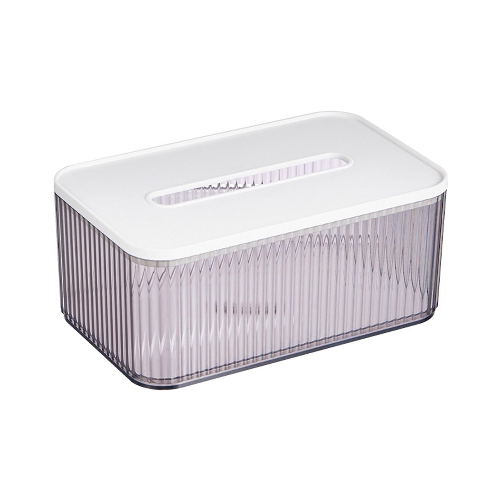 Clear Plastic Tissue Dispenser Box Simple Design Wipe Clean Tissue Box