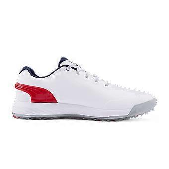 Men's Puma Alphacat Nitro Golf Shoes White/Red/Navy