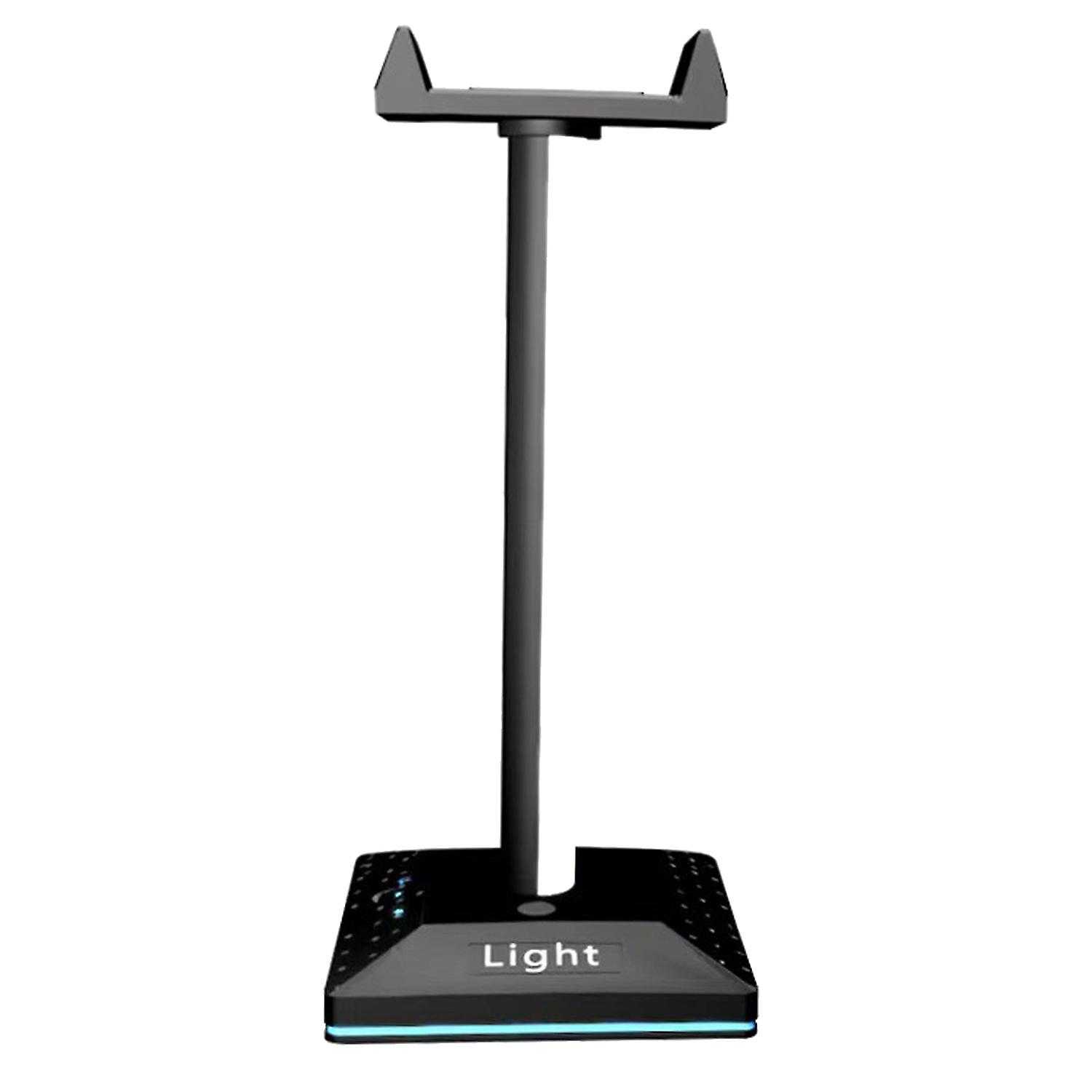 1 Set Headphone Stand Multiple Lighting Modes Stable Base Glare Free Multipurpose Simple Installatio