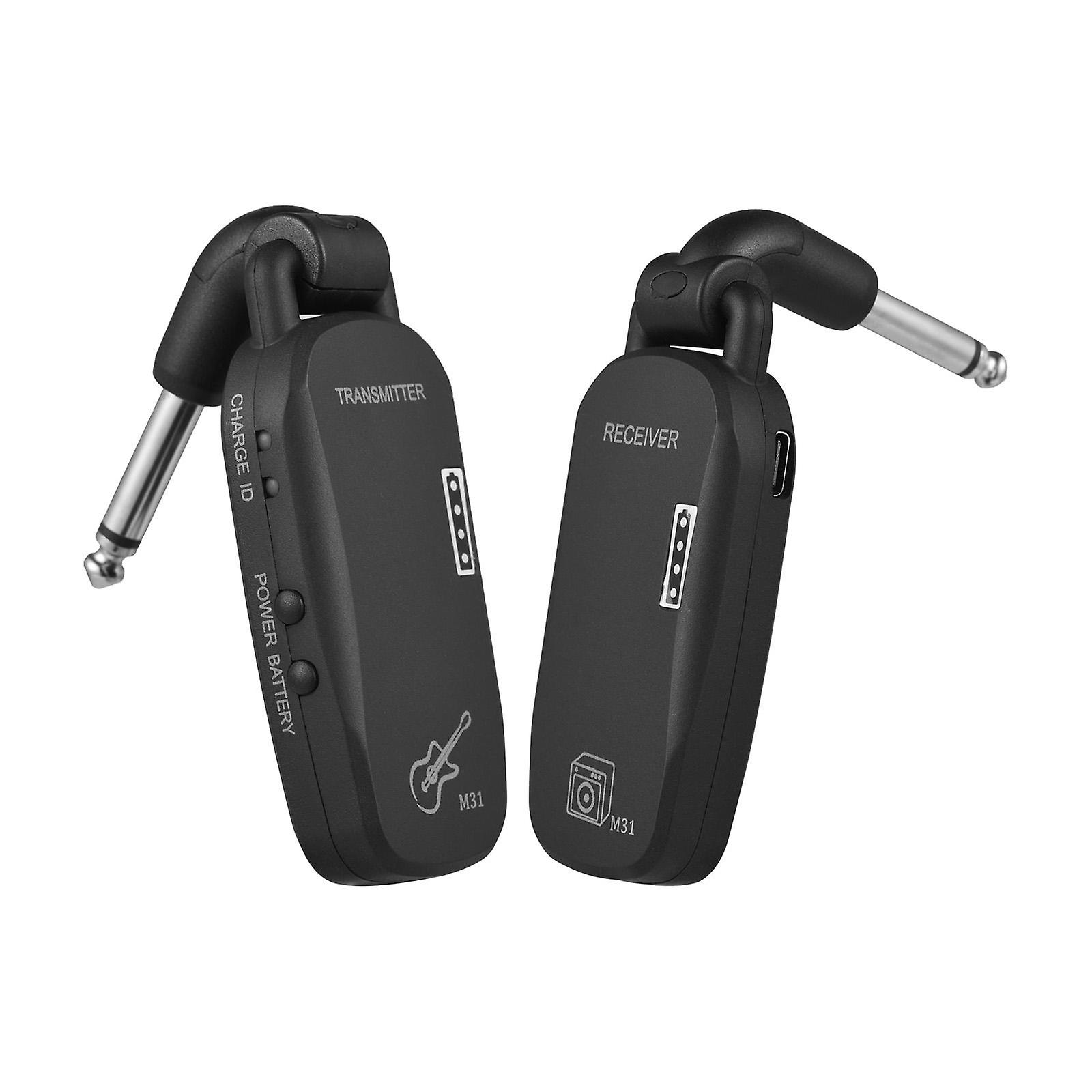 2.4G Wireless System Professional Wireless Guitar Bass Transmitter Receiver System Rechargeable