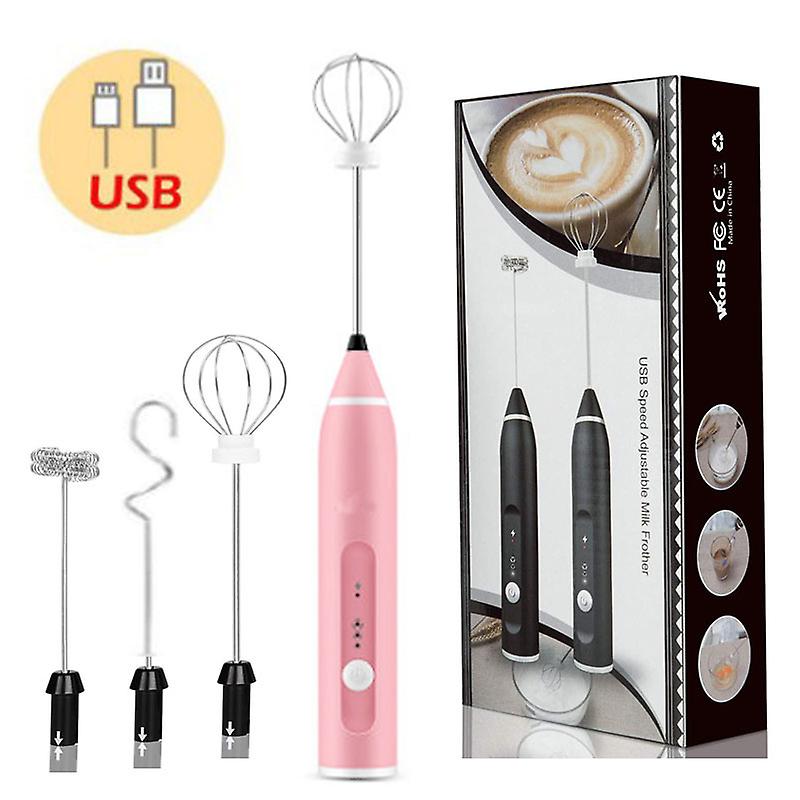 Milk Frother Handheld Electric Foam Maker for Coffee Lattes Mini Blender and Foamer with Stainless Steel Whisk