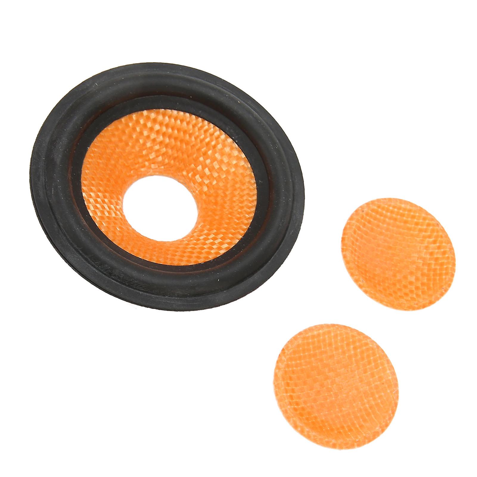 Paper Speaker Cone Subwoofer Cones Drum Paper 0.8 Inches Inner Diameter with Rubber Surround for 3 Inches Speaker 
