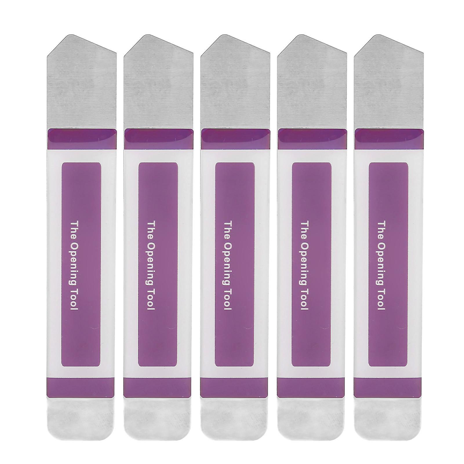 5Pcs Ultrathin Metal Spudger Tool with Rubber Handle for Electronics Repair & Disassembly