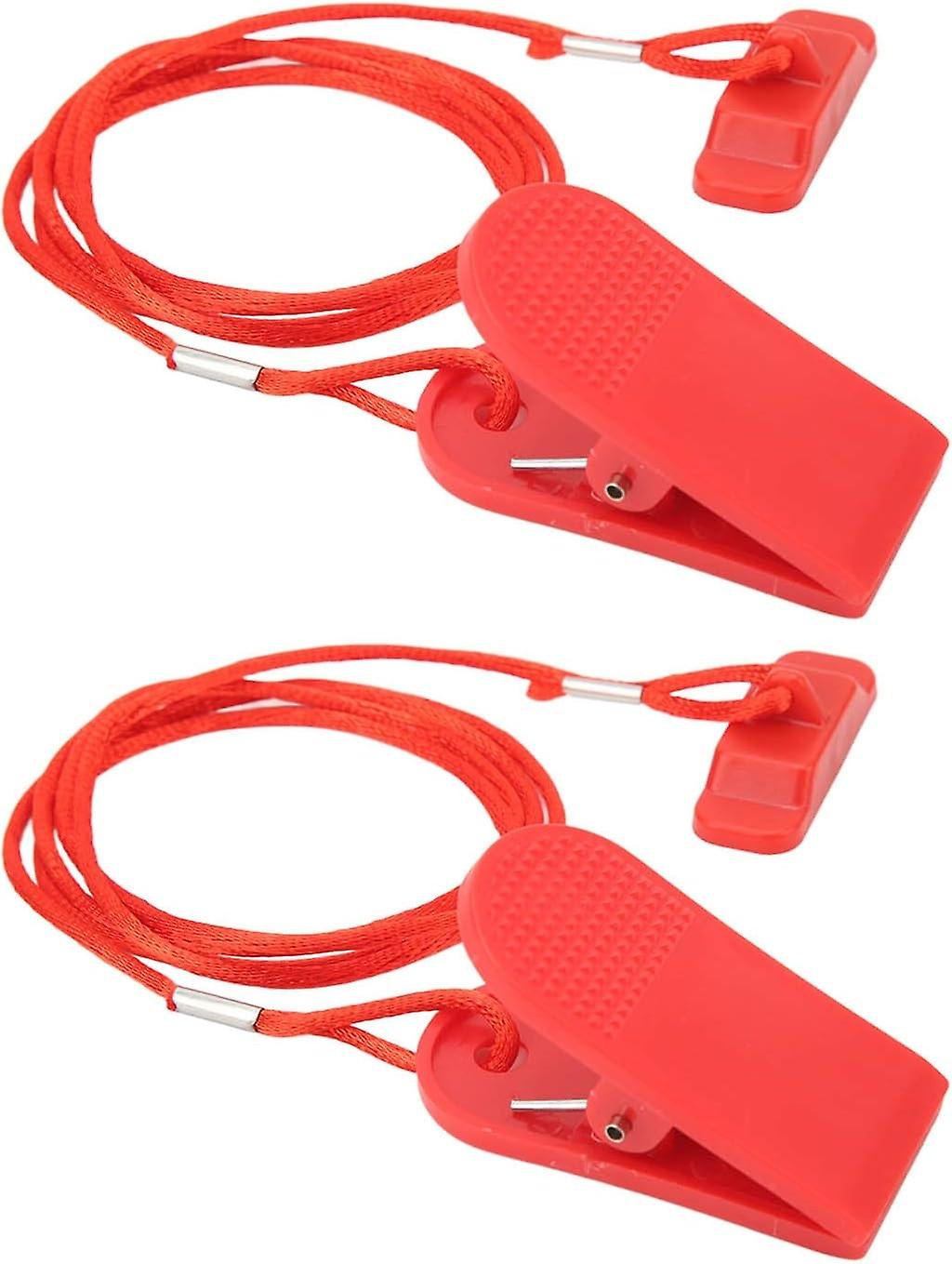 Treadmill Replacement Key Durable Magnet Treadmill Key for Running Machine Red