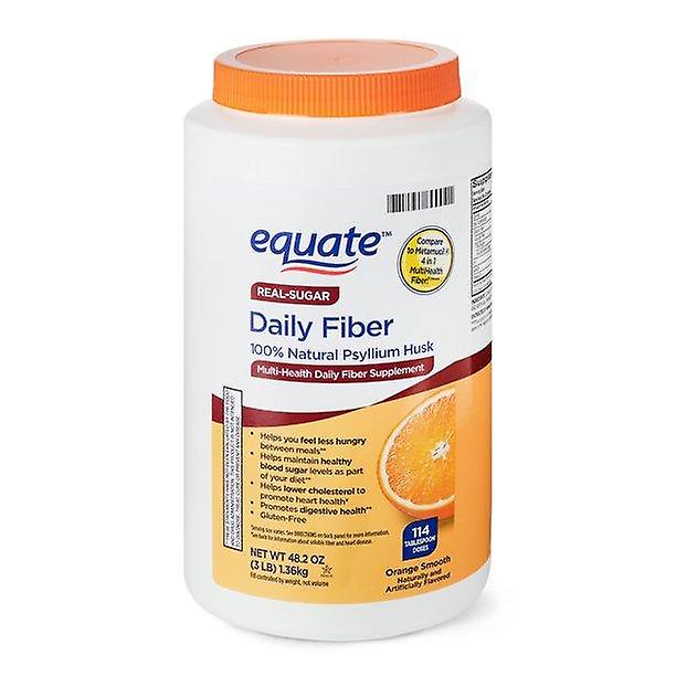 Equate Günlük Elyaf Turuncu Pürüzsüz Elyaf Tozu, 48.2 oz