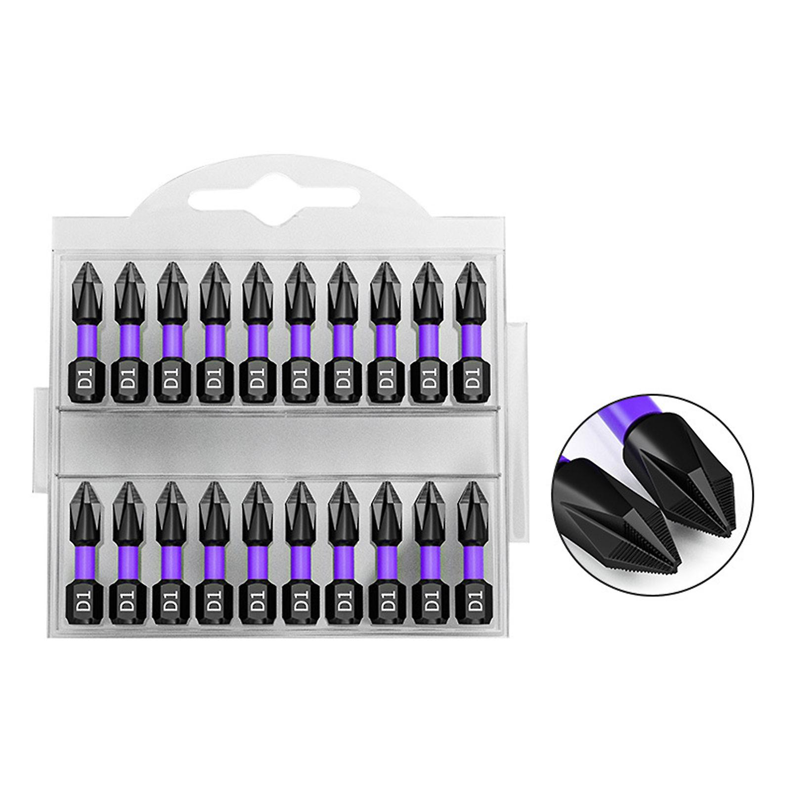 6pcs-Upgraded D1 Anti-Slip And Shock-Proof Bits With Phillips Screwdriver Bits