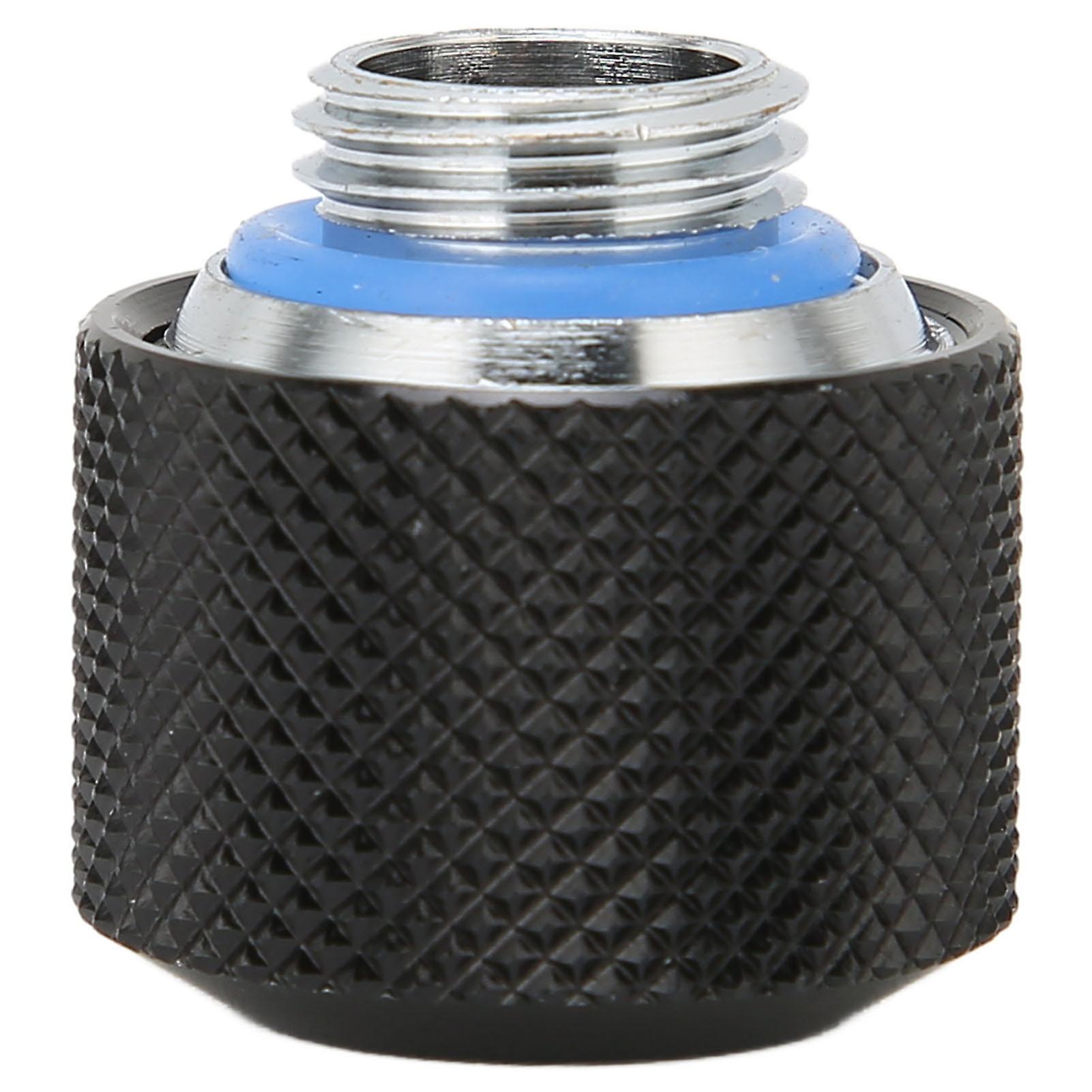 Tube Compression Fitting Premium Brass High Durability Quick Screw Fitting for ComputerBlack