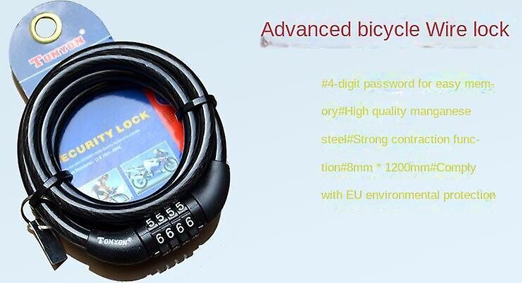Bike Lock Bicycle Secure Shackle Lock 532 Portable Ring Black
