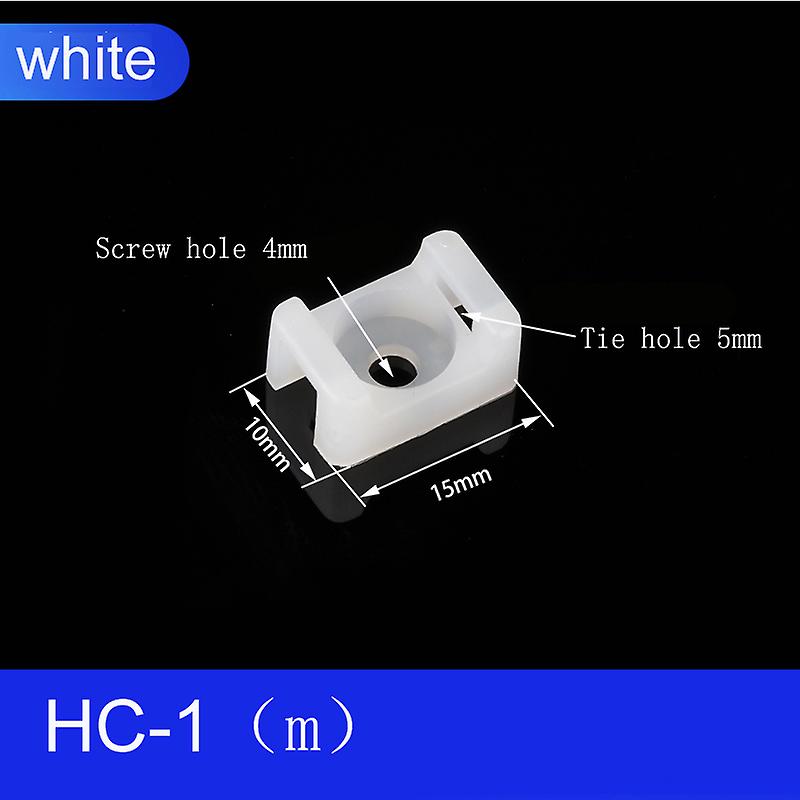 30pcs מחזיק חגורה מתגלגל HC אוכף ניילון חומר כבל אבזם עניבה חוט קליפ