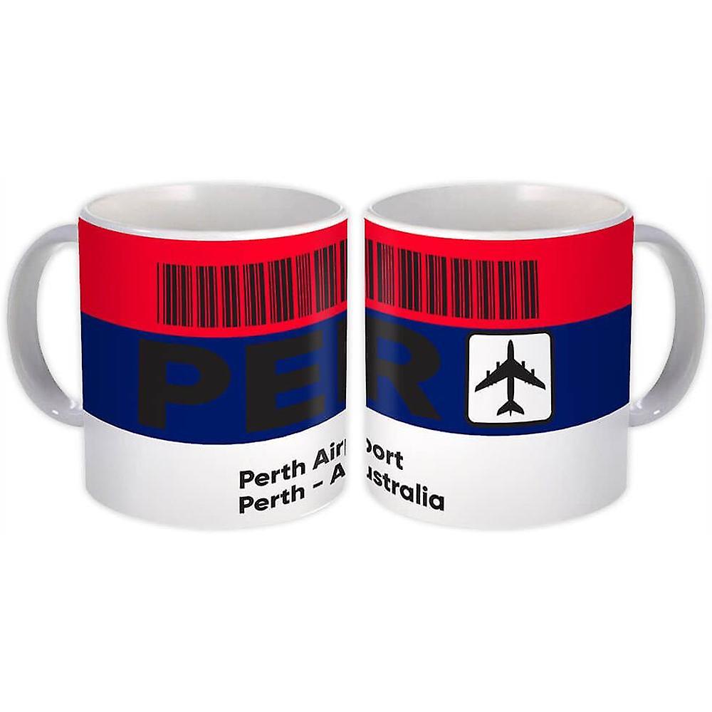 Presentmugg: Australien Perth Flygplats Perth PER Resor