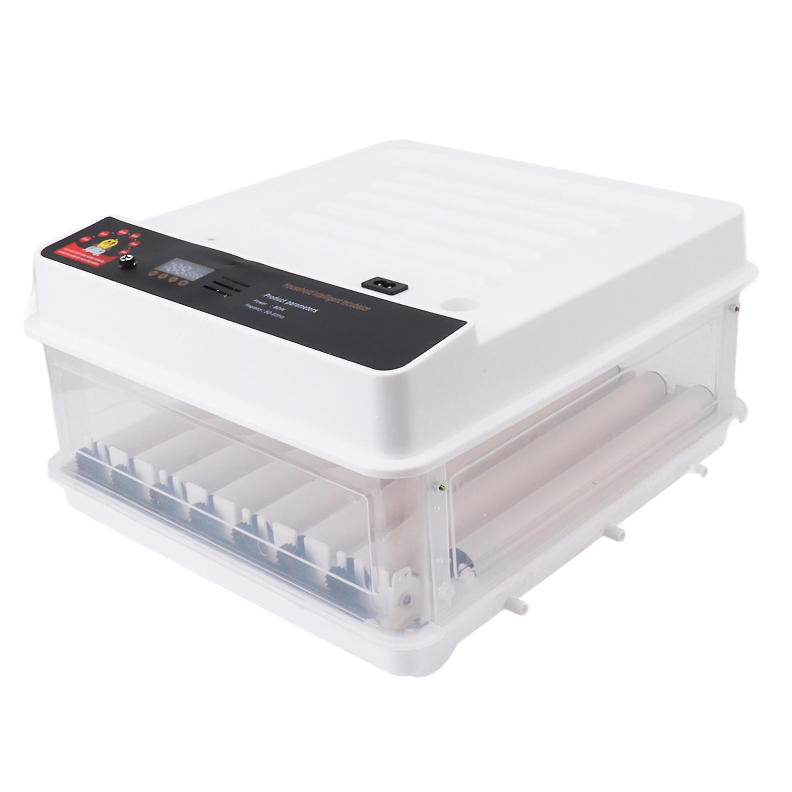 Incubateur automatique intelligent de poussins Pigeon Perroquet Canard Oie Incubateur avec rotation automatique des œufs et ajout d’eau Prise US 110V 48 œufs