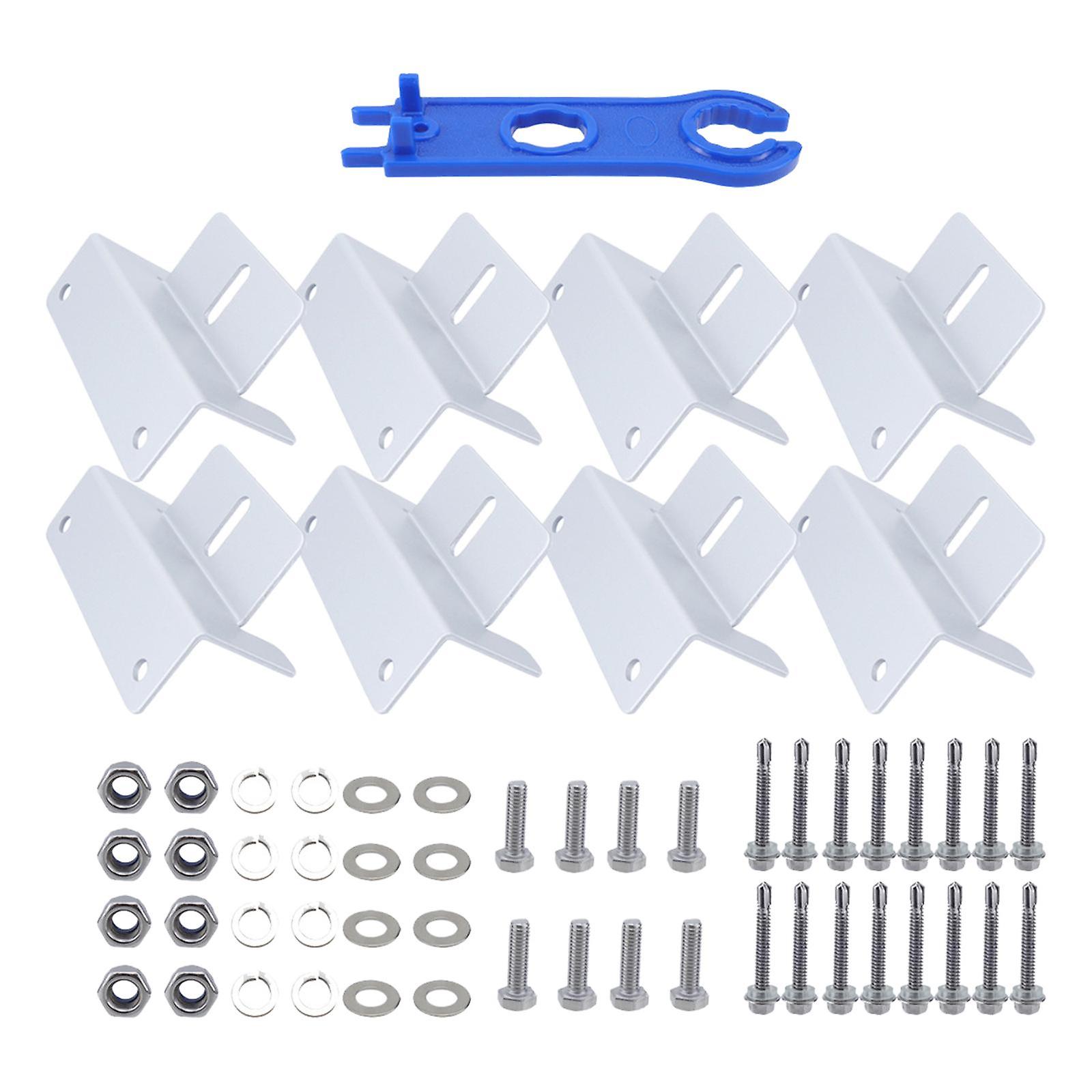 8Pcs Generic Solar Panel Mounting Brackets for Motorhome Camping Van RV