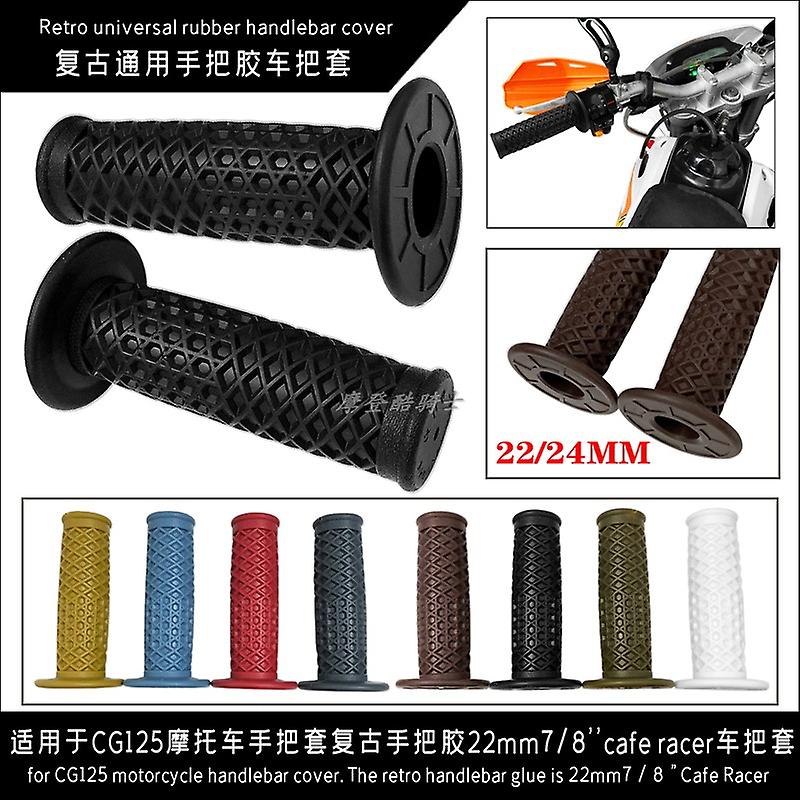 Suitable for CG125 motorcycle retro handlebar sleeve Harley handlebar rubber cafe faucet retrofit 22mm handlebar sleeve