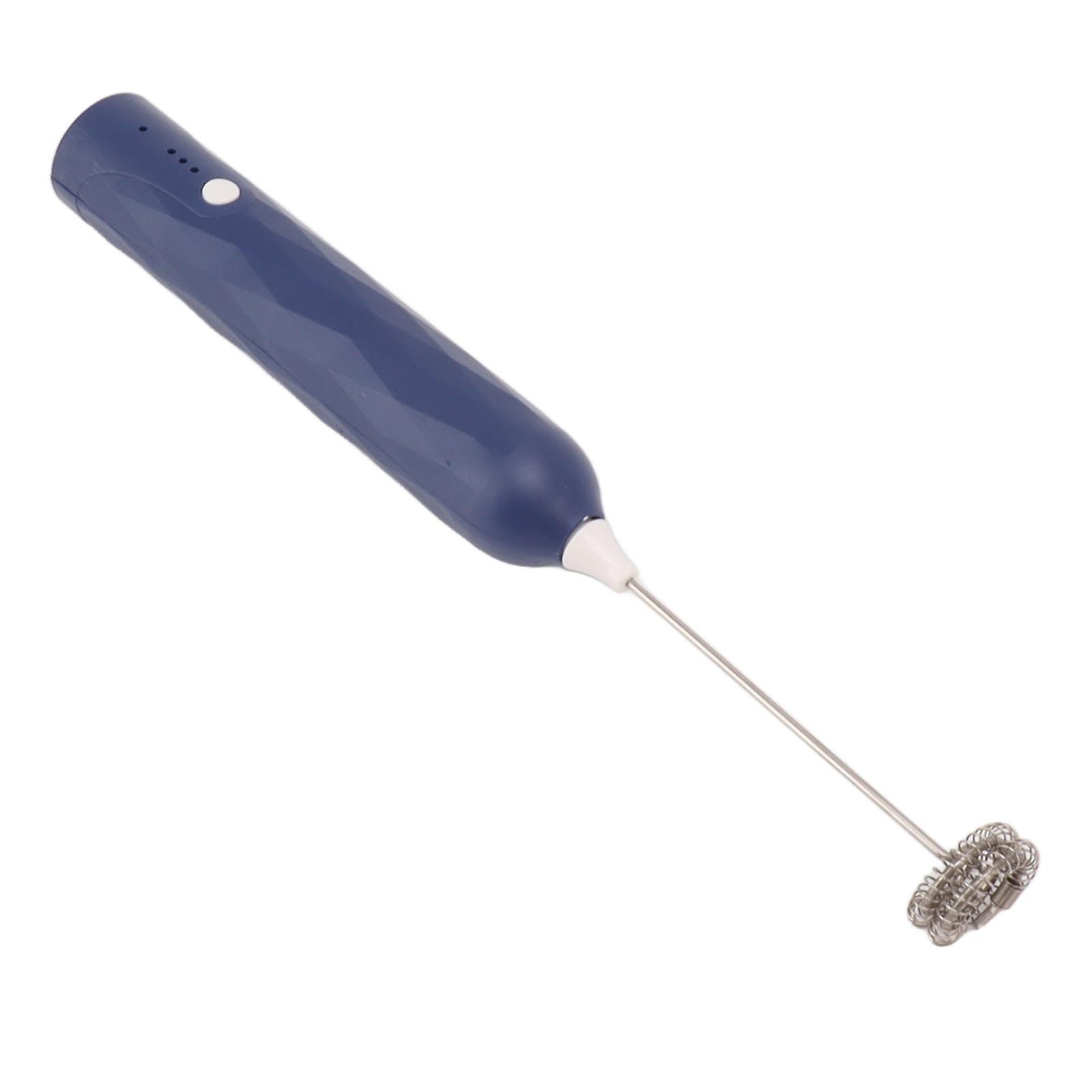 Small Household Egg Beater Mini Multifunctional Blender Handheld Electric Stirrer Foam Maker Whisk Cordless Milk Coffee Foamer Blue 