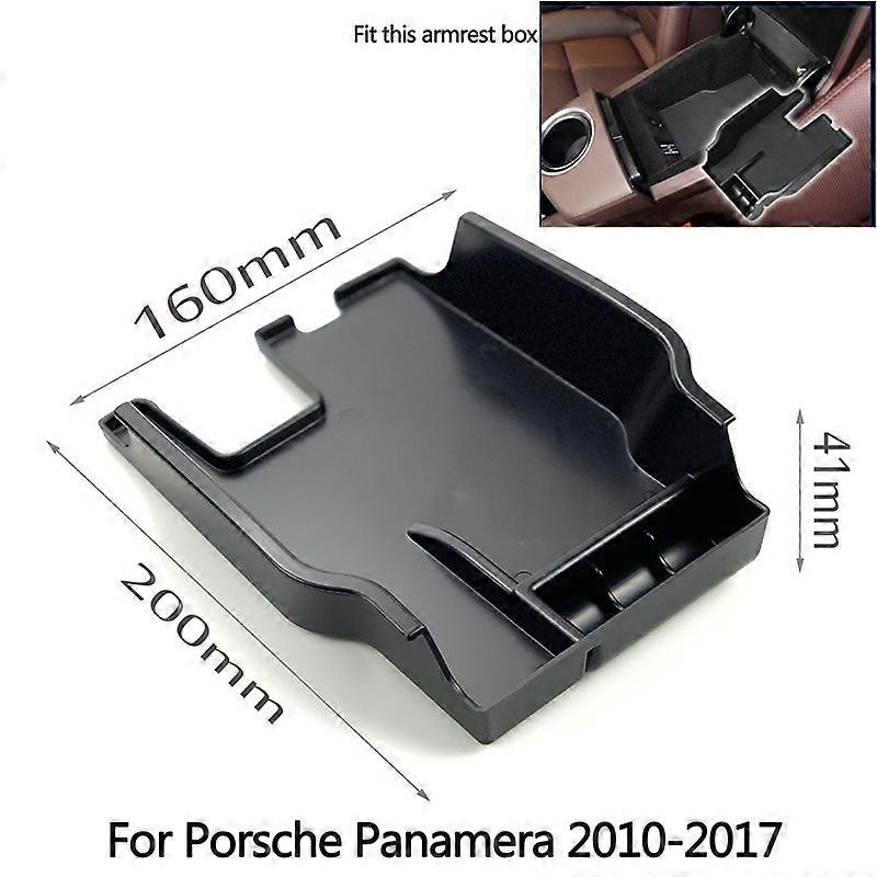 Car-Styling Accessories Center Glove Armrest Storage Box Glove Box Tray For Porsche Macan Macan S Panamera