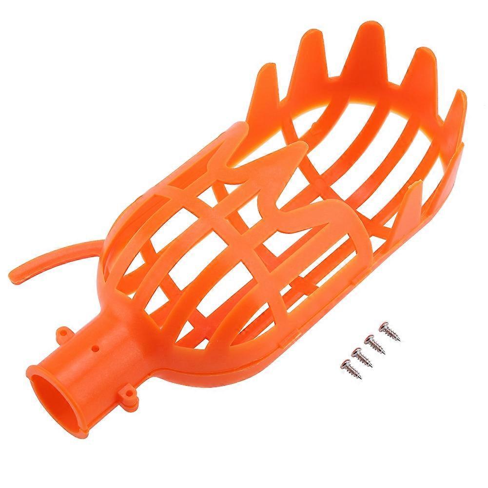 Plastic Fruit Picker Catcher Collecting Device Tool Garden Orchard (Orange)