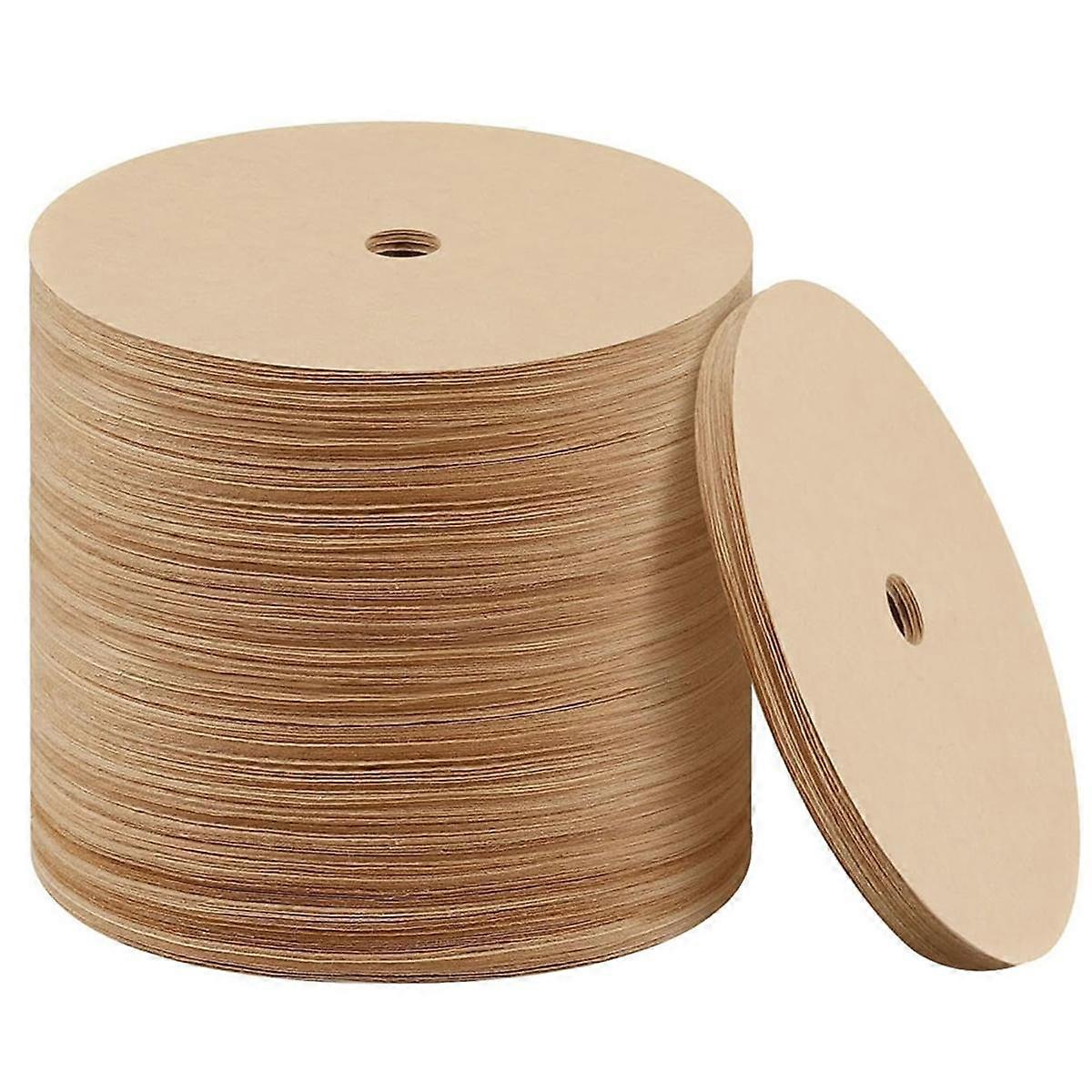 500PCS Count Percolator Coffee Filters, 3.75 Inch Natural Unbleached Disposable Coffee Filter Disc Coffee Filters Brown