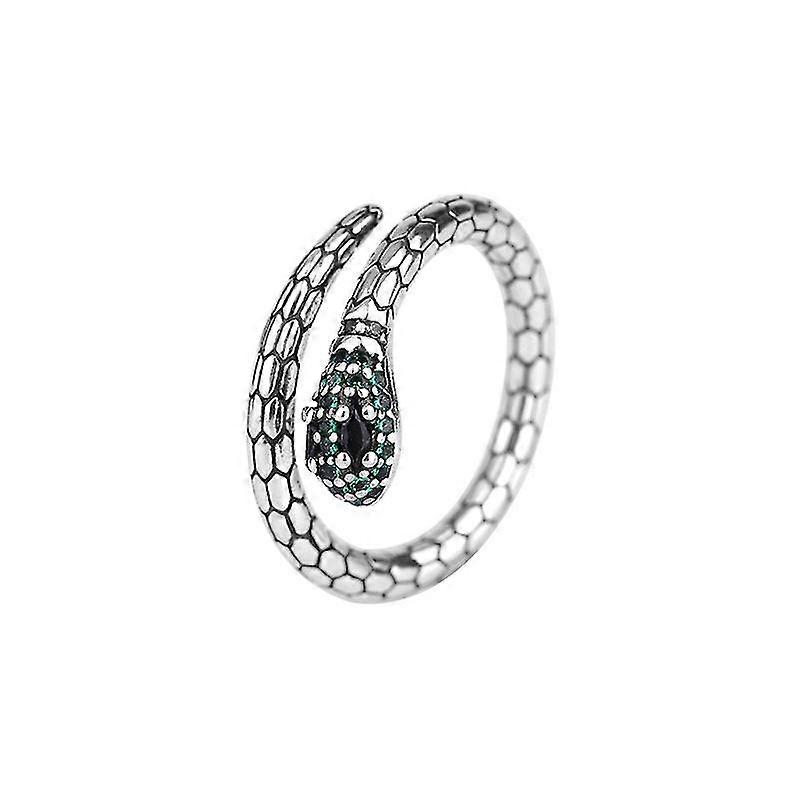 Ladies ring Shiny snake shape adjustable open ring