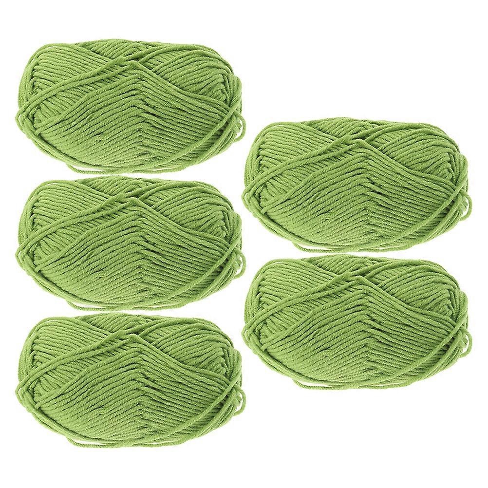 5 Rolls Cotton Cord Softer Knitting String DIY Craft Rope Handmade Weaving Yarn