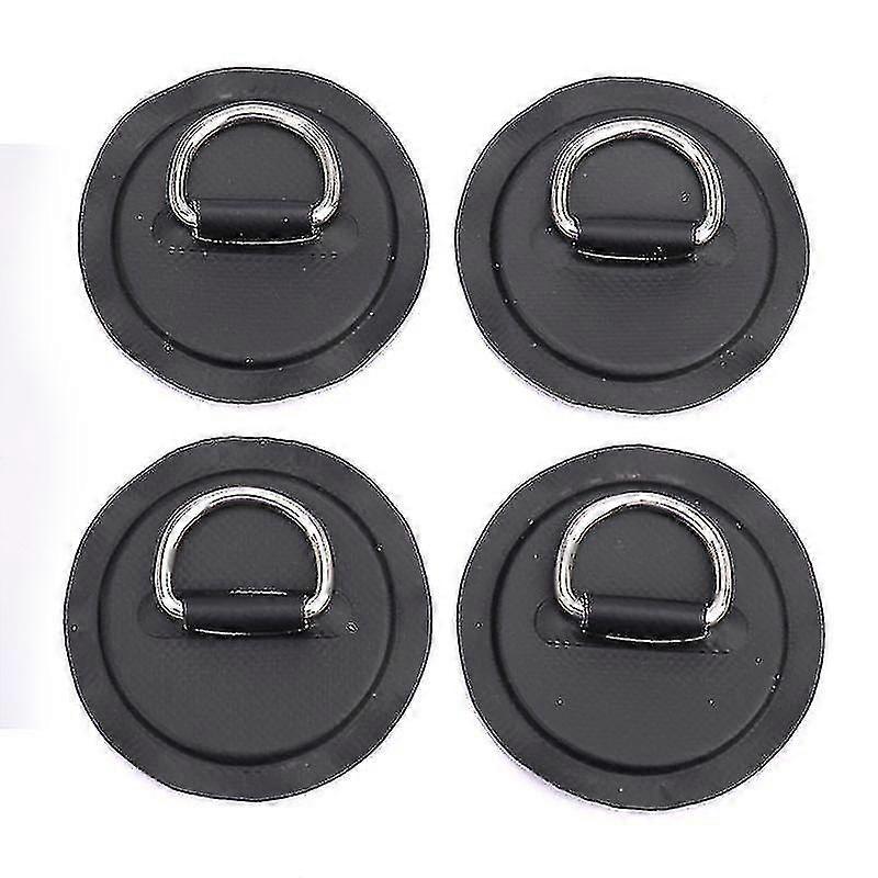 4pcs Surfboard Dinghy Boat Pvc Patch D Ring Deck Rigging Sup Round Ring Pad Tw