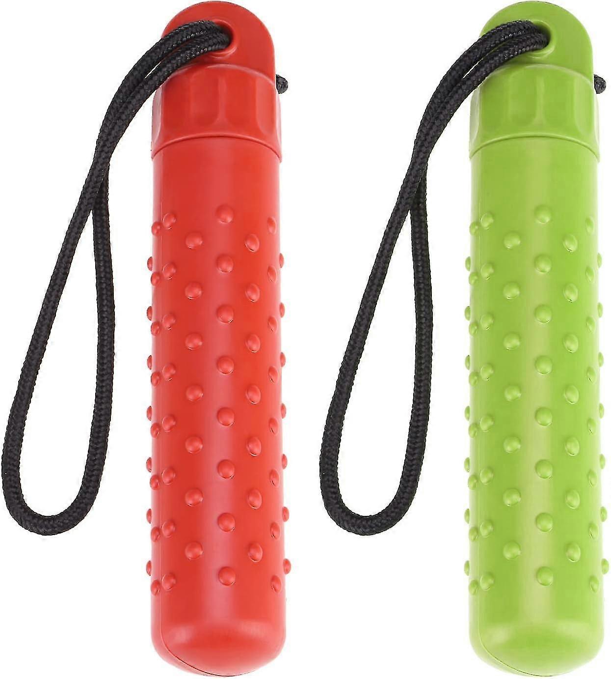 (Y)2pcs Dog Float Bumper Toy, Treat Dispensing Puzzle Toys, Training Dummy Retrieving Bumpers Summer Pool Toy Tug Game Toys