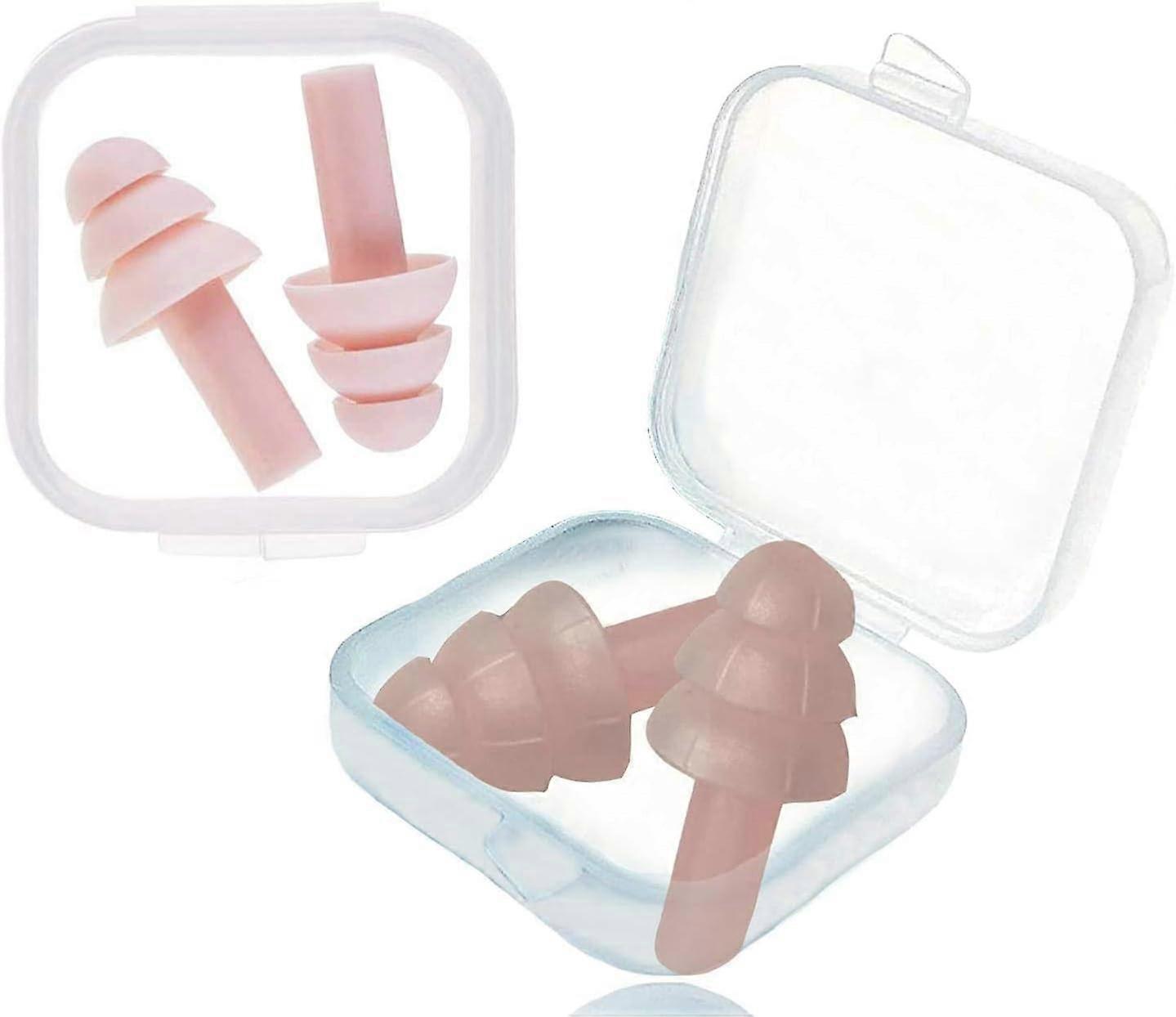Earplugs for Sleeping, Noise Cancelling Sound Blocking Ear Plugs Reusable Noise Reduction For Musicians Concerts Silicone