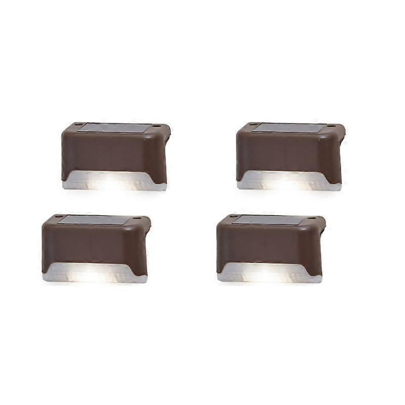 INF LED trappelygte, solcelledrevet trinlys 4-pak