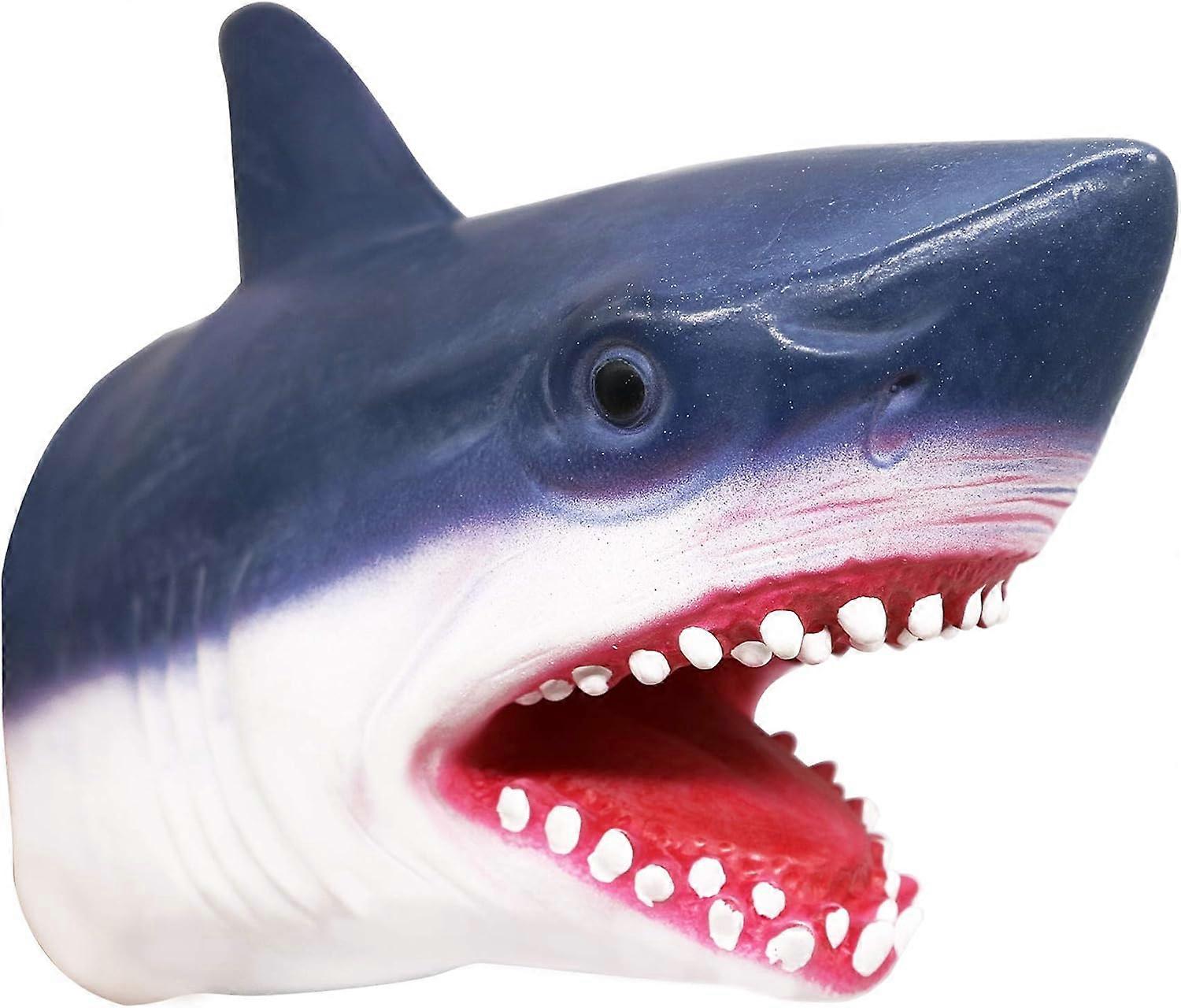 Puppet Toys,Soft Rubber Realistic Shark Head Hand Puppets for Kids Shark Puppet