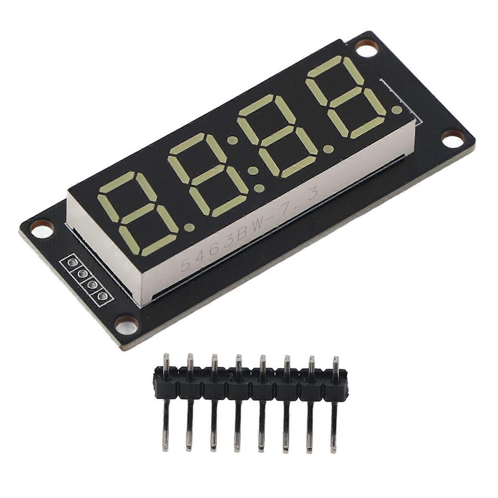 LED Display Tube Module 4-Digit 7-Segment White for Arduino with TM1637 Library