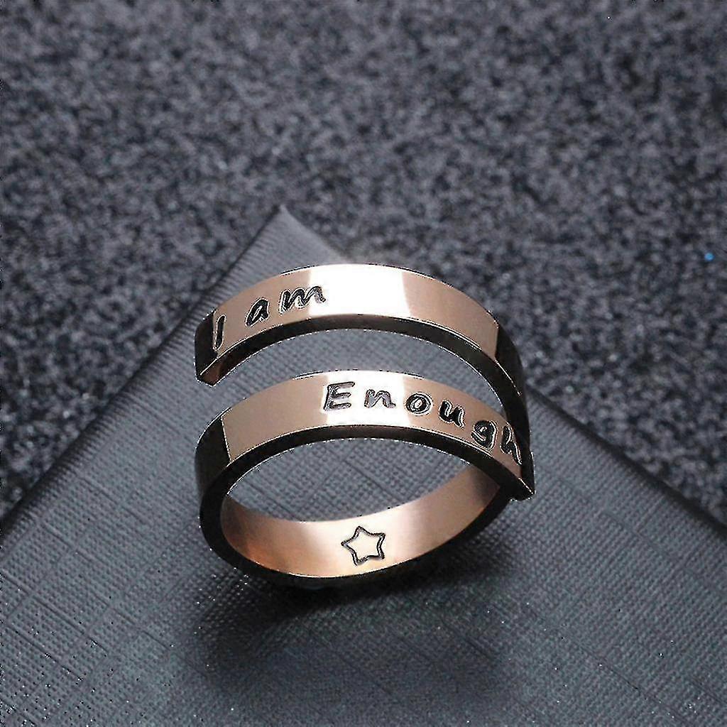 Anello Motivazionale In Acciaio Inox – Inciso Con Frase Ispiratrice – Regalo Per Amica, Sorella O Laurea – Leggero E Antiruggine
