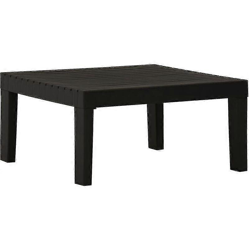 Grauer Gartenmöbeltisch aus Kunststoff