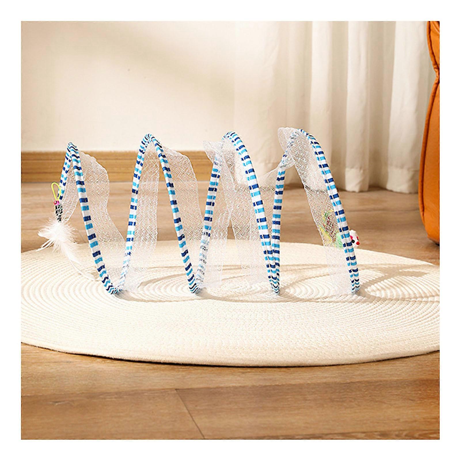 Spiral-shape Cat Tunnels Toys Interesting Decompressed Cat Interactive Plaything Pet Cat Supplies