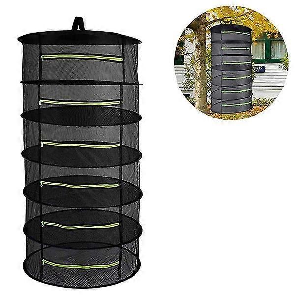 Mesh Plant Drying Net, Hanging Foldable Net, Black Herbal Drying Net