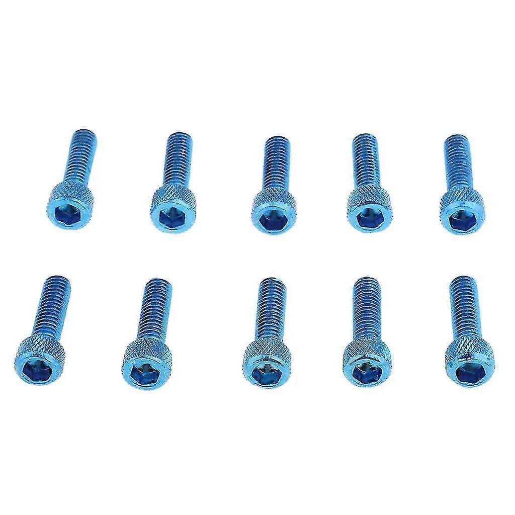 10pcs M6x20mm Aluminum Hex Socket  Screws Head Key For Motorcycle
