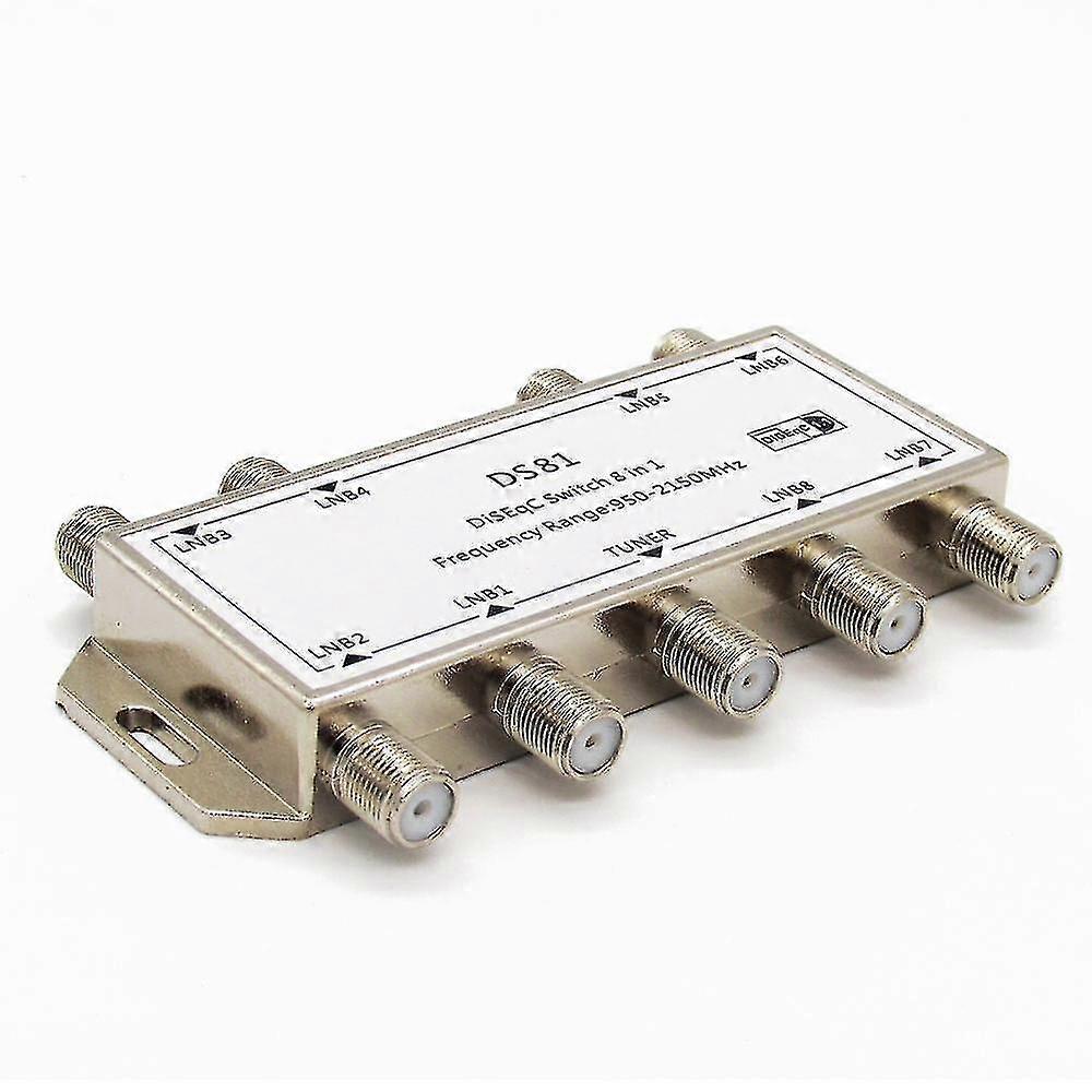 For DS-81 8 in 1 TV Satellite Signal DiSEqC Switch LNB Receiver Multiswitch WS41353