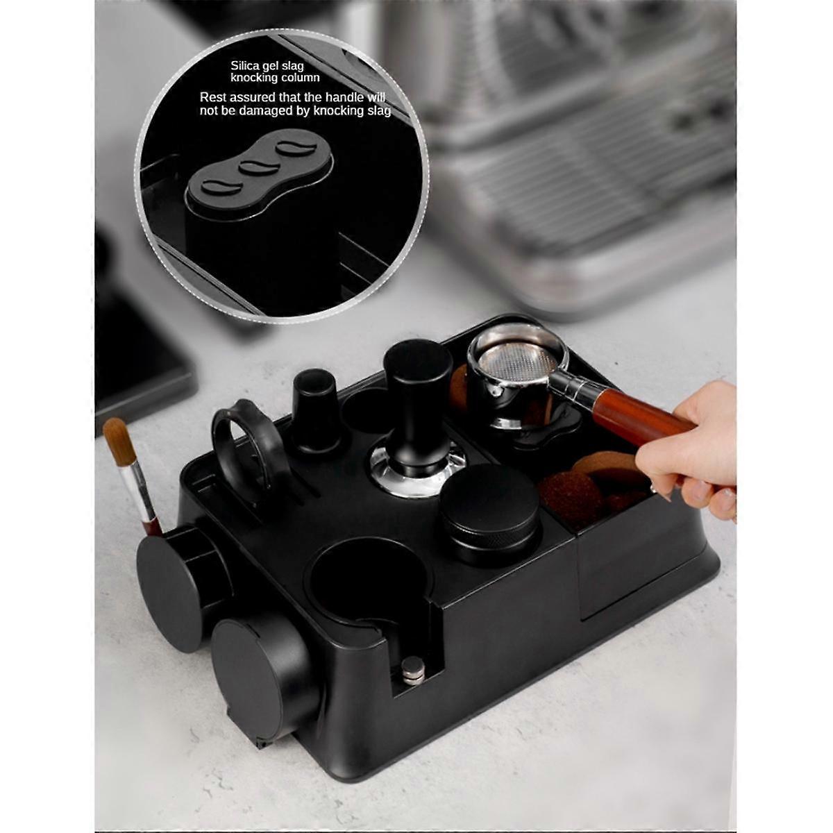 Coffee Tamper Stand Portafilter Holder Non Slip Espresso Tamping Station Multifunctional Storage Br