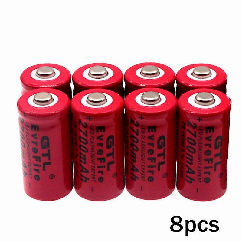 λι-ιονική μπαταρία CR123A μπαταριών 2700mah 3.7V 16340 για το φορτιστή τοίχων ταξιδιού φακών των οδηγήσεων για την μπαταρία 16340 CR123A