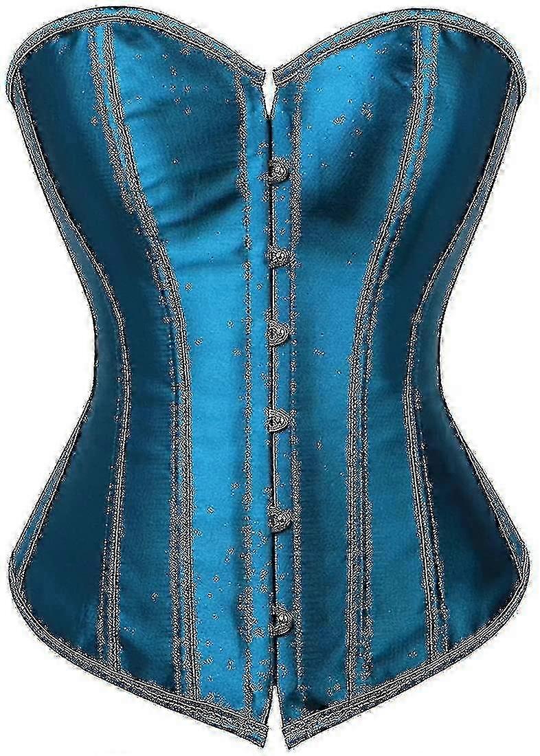 נשים של מחוך Bustier העליון סקסי הלבשה תחתונה קובע שחור סאטן מותניים סינצ'ר